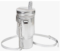 Take A Sip Water Cup Silver Crossbody