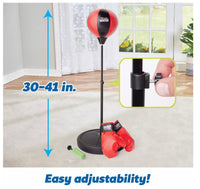 Adjustable Junior Boxing Set with Boxing Gloves Stand and Hand Pump - ToyTime