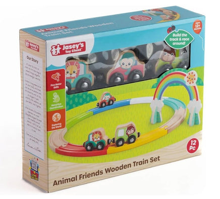 Animal Friends Wooden Train Set - ToyTime