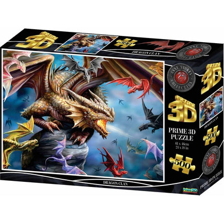 Anne Stokes Dragon Clan 3D 500pc - ToyTime