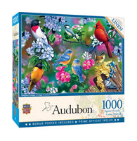 Audubon Songbird Collage Puzzle 1000pcs - ToyTime