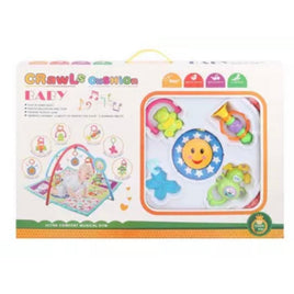 Baby Play Gym Mat with mirror, activity gym blanket musical, crawls cushion - ToyTime