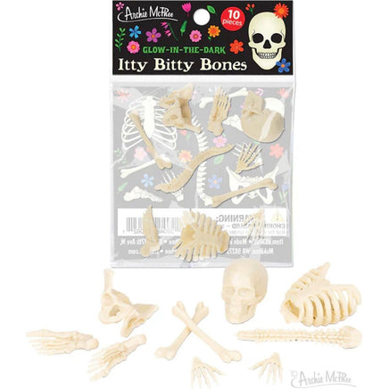 Bag of Itty Bitty Glow in the Dark Bones - ToyTime