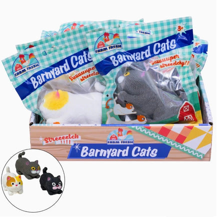 Barnyard Cats Farm Fresh Super Stretchy Sand Filled - ToyTime