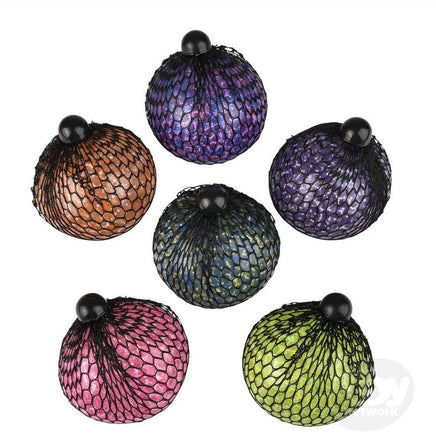 Beaded Squish Mesh Ball - ToyTime