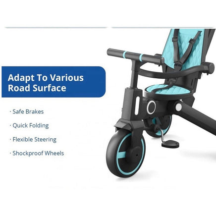 Bebelux Tricycle Multifunctional 7 in 1 Foldable Stroller and Tricycle for Kids - ToyTime