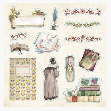 Bibliophilia Ephemera Sticker Book - ToyTime
