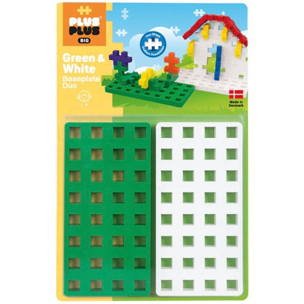 Big Baseplate Duo Green & White - ToyTime