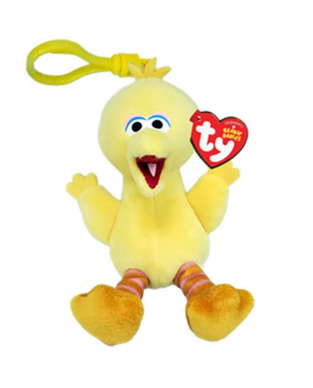 BIG BIRD Sesame Street Floppy Beanie Clip Keychain - ToyTime