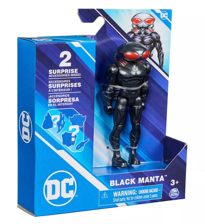 Black Manta DC Figure with 3 Surprise Accessories 4inch - ToyTime