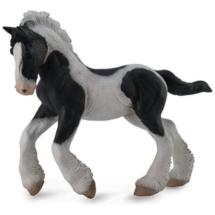 Black & White Piebald Gypsy Foal - ToyTime