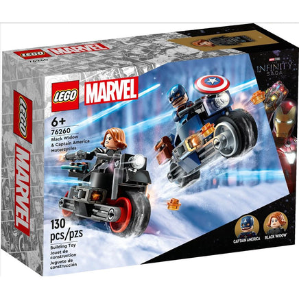 Black widow and Captain America motorcycles 76260 - ToyTime