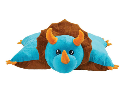 Blue Dinosaur Pillow Stuffed Plush 16 inch - ToyTime