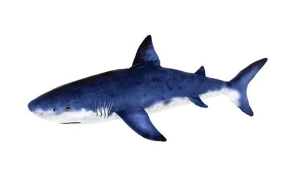 Blue Lifelike Great White Shark 16 inch - ToyTime