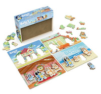 Bluey 4 - pack wooden puzzle - ToyTime