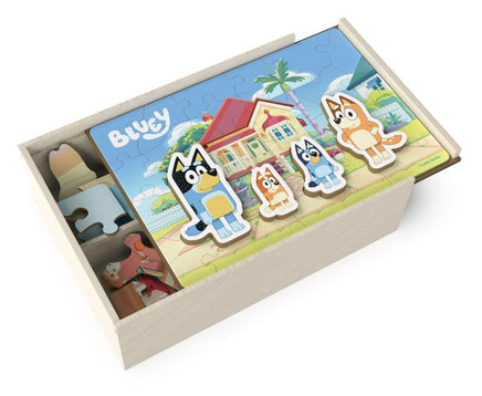 Bluey 4 - pack wooden puzzle - ToyTime