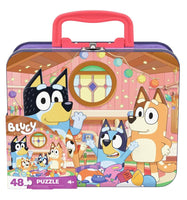 Bluey 48 Piece Puzzle in Storage Tin with Handle - ToyTime