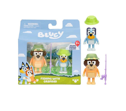 Bluey 2 Pack Figures Series 11 Fishing with Grandad