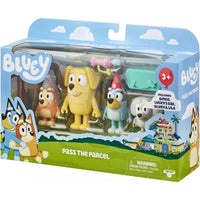 Bluey Figures 4 pack Pass the Parcel - ToyTime