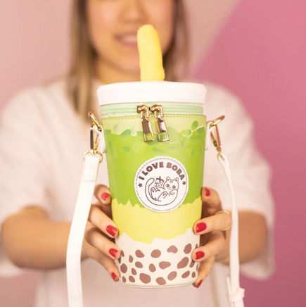 Boba milk tea matcha handbag - ToyTime