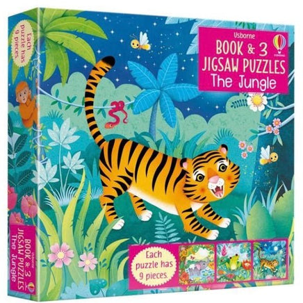 Book And 3 Puzzles The Jungle@Edc - ToyTime