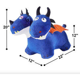 Bouncy Pals Blue Hopping Blue Dragon Hopper Toy - ToyTime