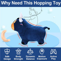 Bouncy Pals Bull Hopping Inflatable Animal Ride on Toy - ToyTime