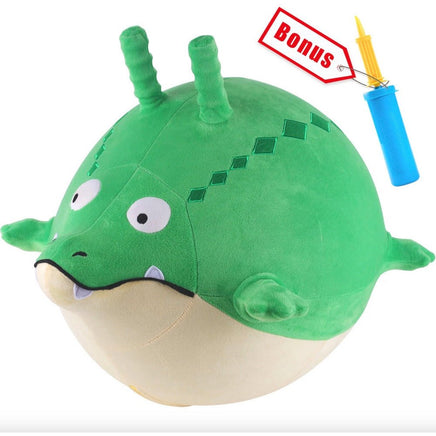 Bouncy Pals Plush Gator Ball Hopper Animal Hop Ball - ToyTime