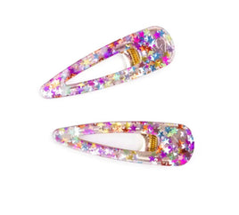 Boutique Gel Sparkle Hairclips 2pc - ToyTime