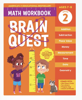 Brain Quest Math Workbook 2nd Grade - ToyTime