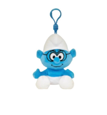 BRAINY SMURF Smurfs Floppy Beanie Clip Keychain - ToyTime