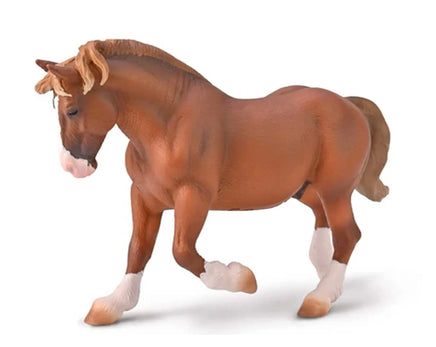 Breton Draft Horse Stallion Chestnut - ToyTime