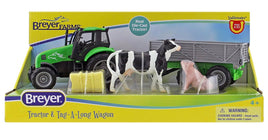 Breyer Farms Tractor and Tag-ALong Wagon - ToyTime