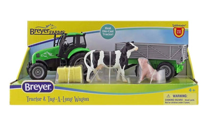 Breyer Farms Tractor and Tag-ALong Wagon - ToyTime