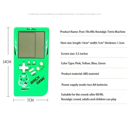 Brick Game classic Game Console For Adults Children - ToyTime