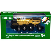 Brio World Mighty Gold Action Locomotive Battery - Powered 33630 - ToyTime