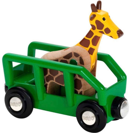 Brio World Safari Giraffe and wagon - ToyTime