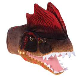 Brown Dilophosaurus Hand Puppet - ToyTime