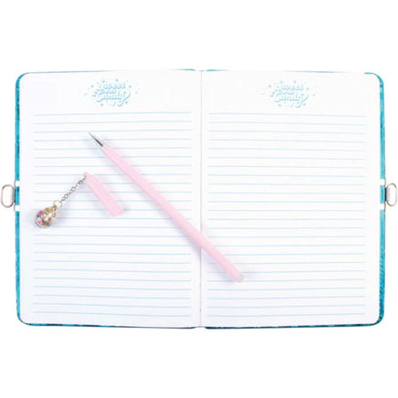 Bubble Gum Glitter Locking Journal With Pen - ToyTime