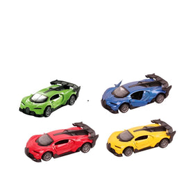 Bugatti Pull back die - cast metal car, door open function 1:32 - ToyTime