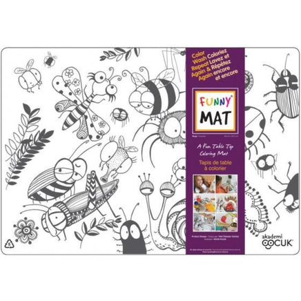 Bugs Coloring/Washable Funny Mat - ToyTime