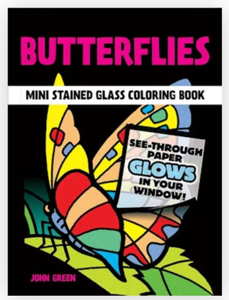 Butterflies Mini Stained Glass Coloring Book - ToyTime