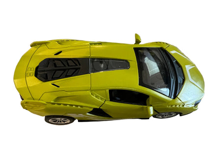 Camaro, Pull back die - cast metal, 3 door open function 1:28 - ToyTime