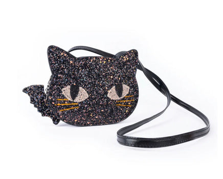 Cat's Meow Black Chunky Glitter Kitty Purse - ToyTime