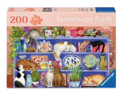 Cats On The Shelf 200Pc Puzzle - ToyTime
