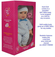 Caucasian Boy Soft Body Doll 11 inch - ToyTime