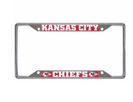 Chrome License Plate Frame Chiefs - ToyTime