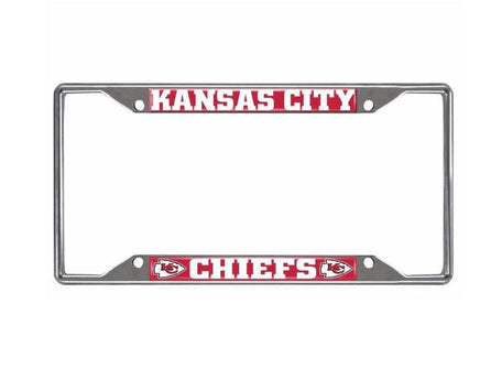 Chrome License Plate Frame Chiefs - ToyTime