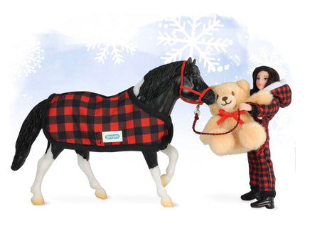 Cinders Holiday Pony Playset Horse and rider - ToyTime