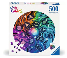 Circle of Colors Astrology 500pc Round Puzzle - ToyTime